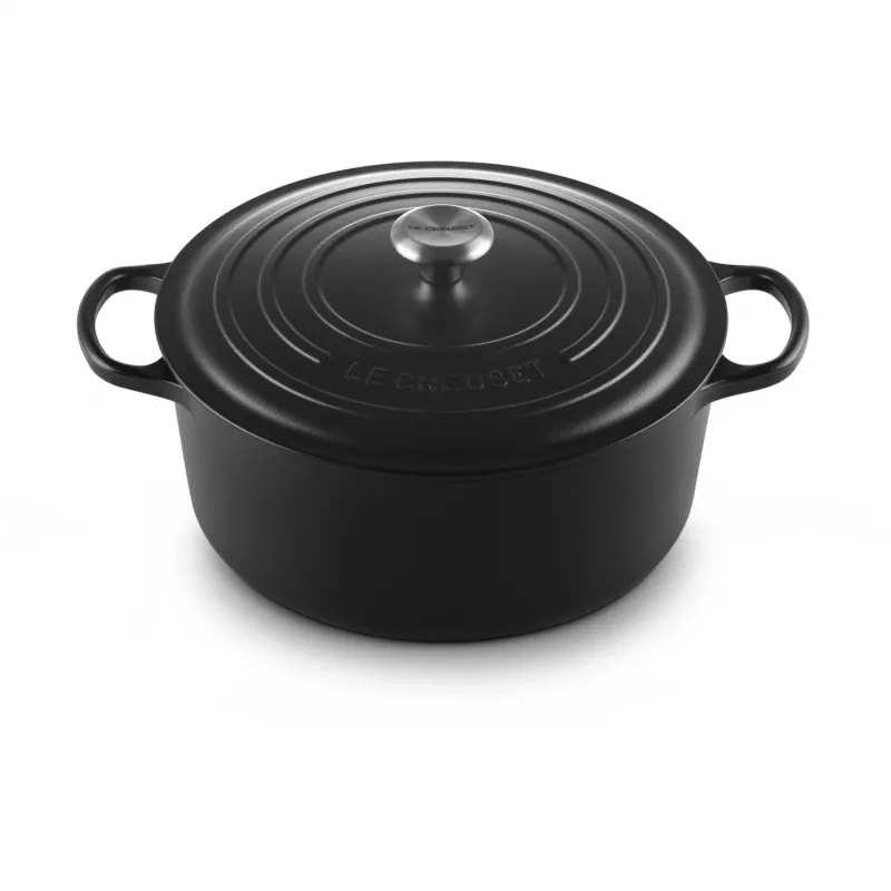 Le Creuset Signature Runder Dutch Oven 8,1 l Schwarz 30 cm