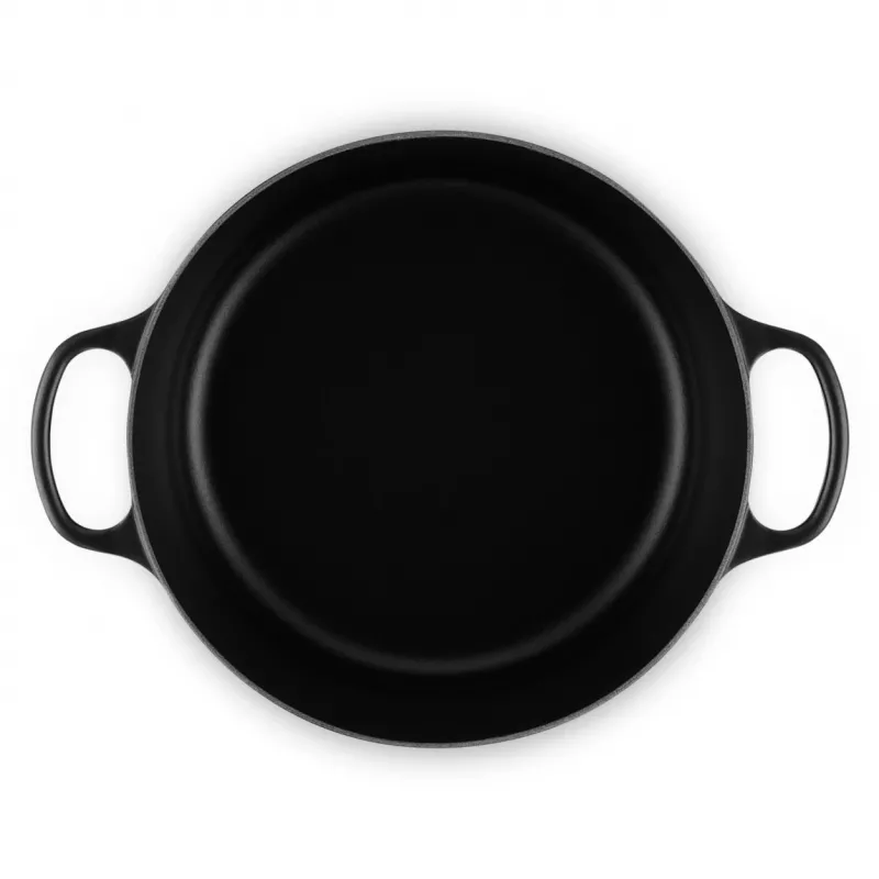 Le Creuset Signature Runder Dutch Oven 8,1 l Schwarz 30 cm