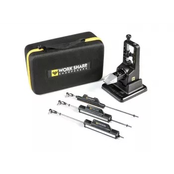 Durchzieh-Messerschärfer Work Sharp Precision Adjust Elite 09DX066 — einstellbarer Winkel, Diamantsteine, Lederfinish, Nylongehäuse