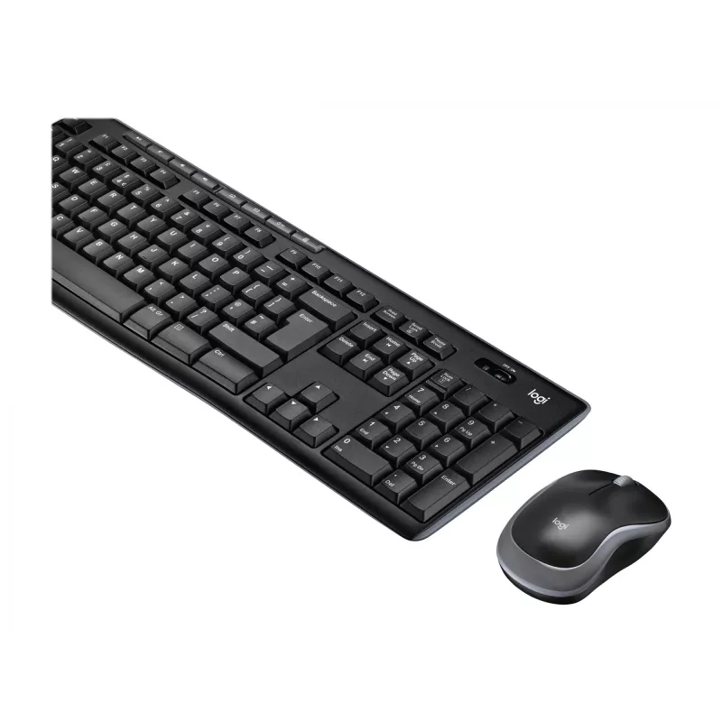 Logitech MK270 - Standard - Kabellos - RF Wireless - Schwarz - Maus enthalten