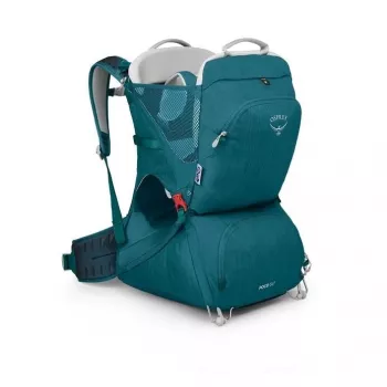 Kindertrage Osprey Poco SLT Tourist Carrier Blau — leichte, verstellbare Kleinkind-Rückentrage