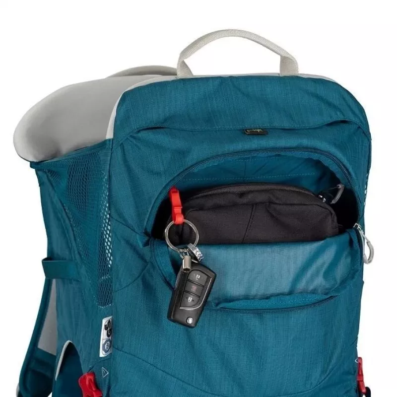 Kindertrage Osprey Poco SLT Tourist Carrier Blau — leichte, verstellbare Kleinkind-Rückentrage