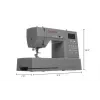 SINGER automatische Nähmaschine HD6805, 100W, 300 Stichmuster, Freiarm, elektrisch, grau
