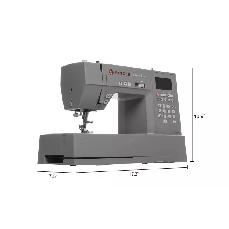 SINGER automatische Nähmaschine HD6805, 100W, 300 Stichmuster, Freiarm, elektrisch, grau