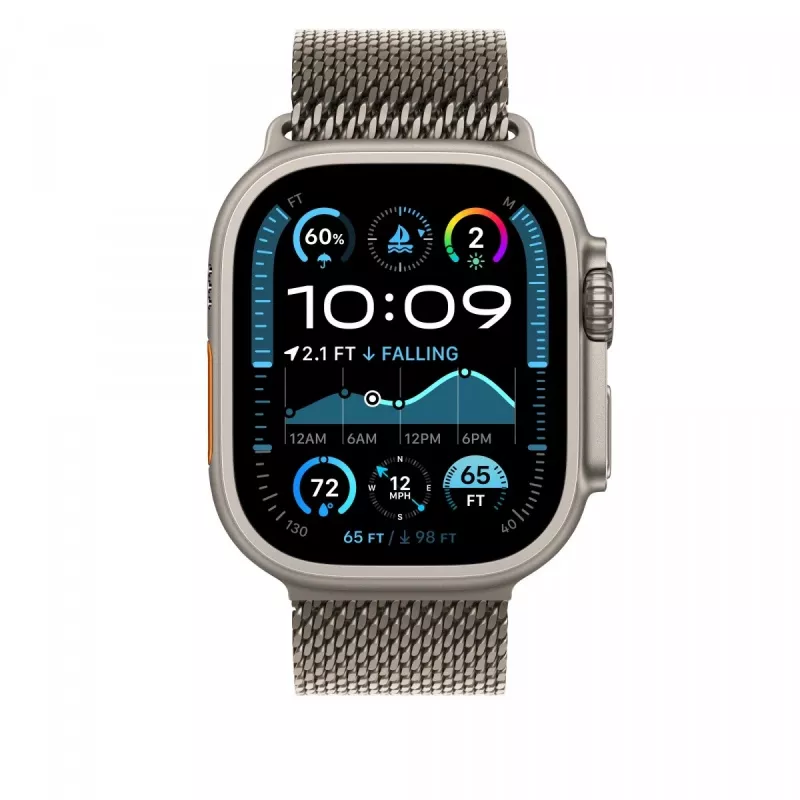 Natural Titanium Milanese Loop 49 mm - L