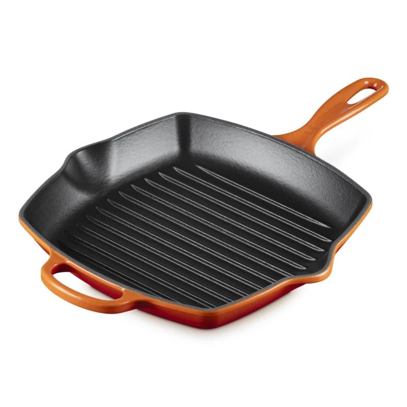 Le Creuset Signature quadratische Grillpfanne 26 cm ofenrot (20183260900422)