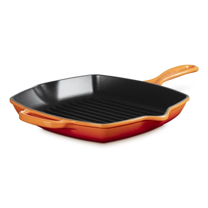 Le Creuset Signature quadratische Grillpfanne 26 cm ofenrot (20183260900422)