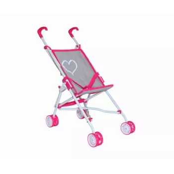 Puppenwagen milly mally Julia Prestige Pink — leichter kompakter Puppenwagen, Modell 2722