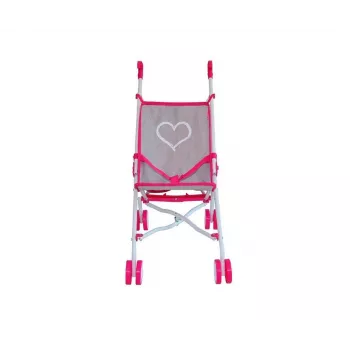 Puppenwagen milly mally Julia Prestige Pink — leichter kompakter Puppenwagen, Modell 2722