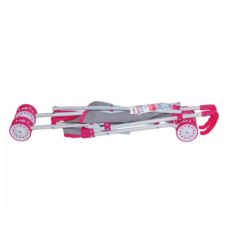 Puppenwagen milly mally Julia Prestige Pink — leichter kompakter Puppenwagen, Modell 2722