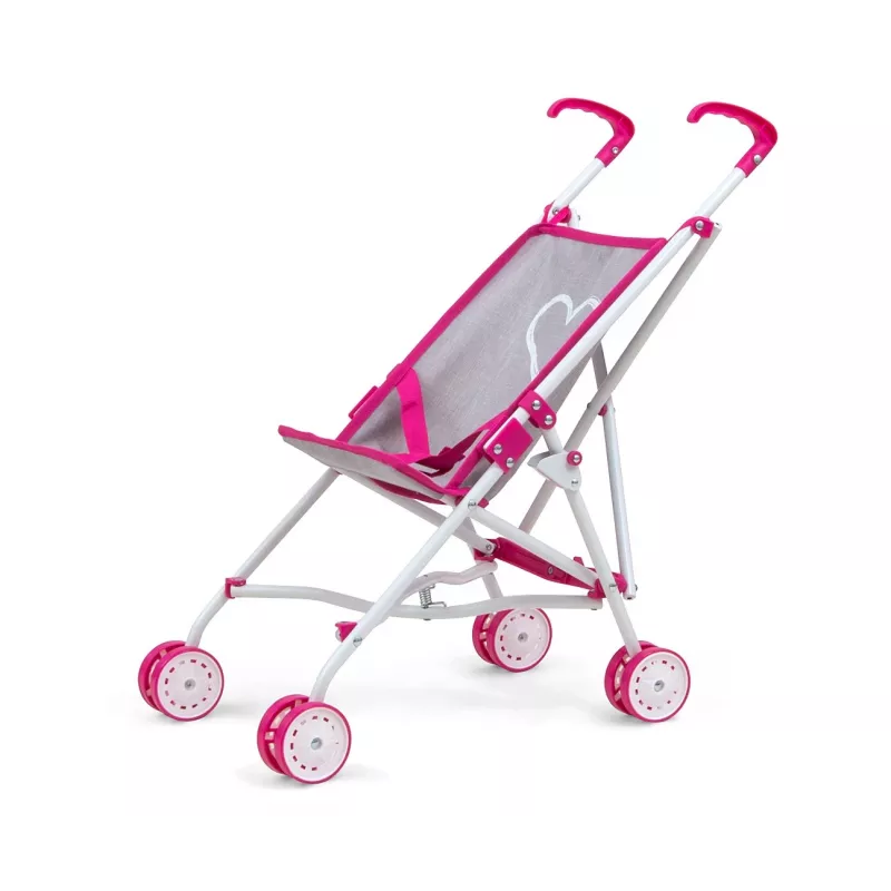 Puppenwagen milly mally Julia Prestige Pink — leichter kompakter Puppenwagen, Modell 2722