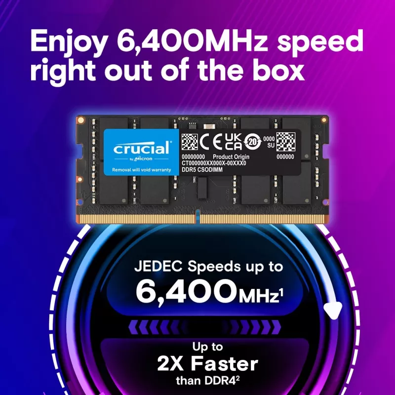 Notebook-Speicher DDR5 CSODIMM 32GB (1*32GB)/6400 CL52
