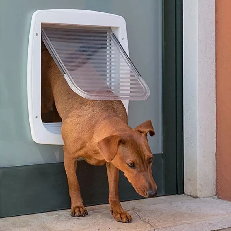 FERPLAST Swing 11 grau – Hunde- und Katzentür – 31 x 9,6 x 38,4 cm