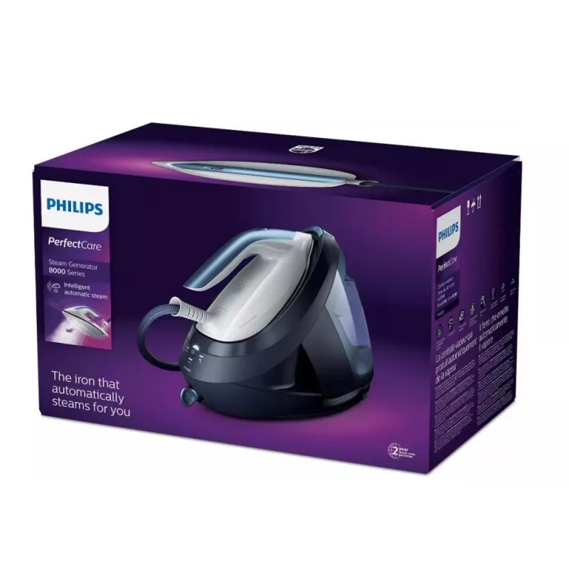 Dampfbügelstation Philips PSG8030/20 – 2700 W, 1,8 L Wassertank, SteamGlide Elite Bügelsohle, 600 g Dampfstoß