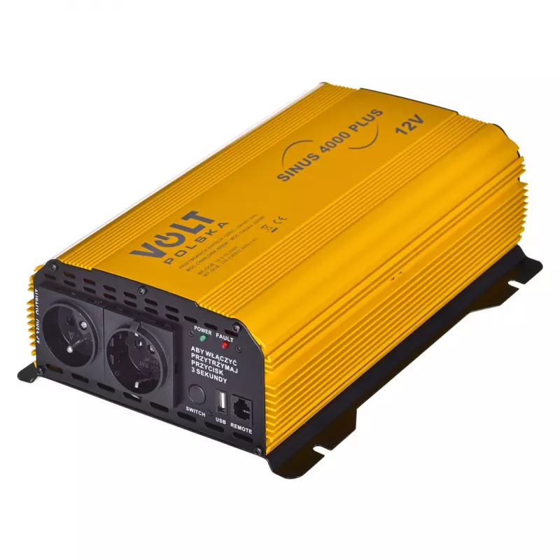 Wechselrichter Volt Sinus 4000 Plus 4000W 12V — reiner Sinus, 4000 W Dauerleistung, 12 V DC-Eingang