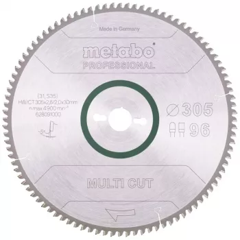 Kreissägeblatt Metabo 628091000 30,5 cm