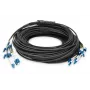 Digitus vorkonfektioniertes Glasfaser-Universal-Breakout-Kabel Einmoden-OS2 12 Fasern LC/UPC 100m
