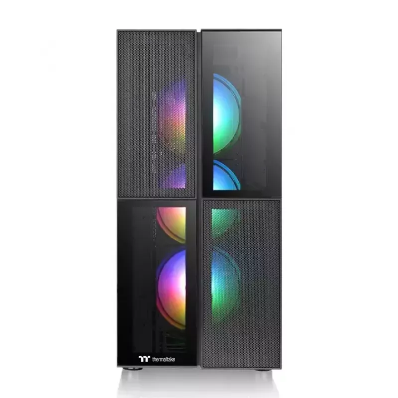 PC-Gehäuse Thermaltake Versa T26 TG ARGB Midi Tower Schwarz