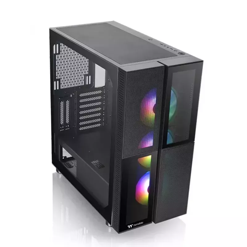 PC-Gehäuse Thermaltake Versa T26 TG ARGB Midi Tower Schwarz