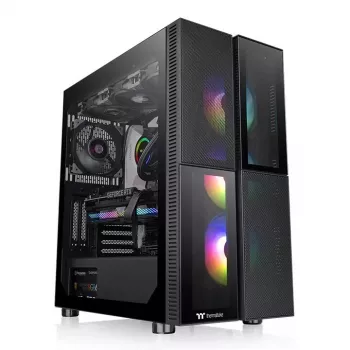 PC-Gehäuse Thermaltake Versa T26 TG ARGB Midi Tower Schwarz