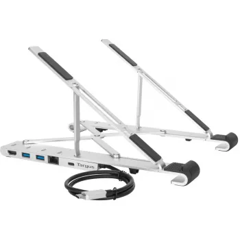 Tragbarer Ständer mit integriertem Dock Dockingstation + Notebook-Halter USB-C 3.2 Gen 1 Thunderbolt 3