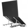 Tragbarer Ständer mit integriertem Dock Dockingstation + Notebook-Halter USB-C 3.2 Gen 1 Thunderbolt 3