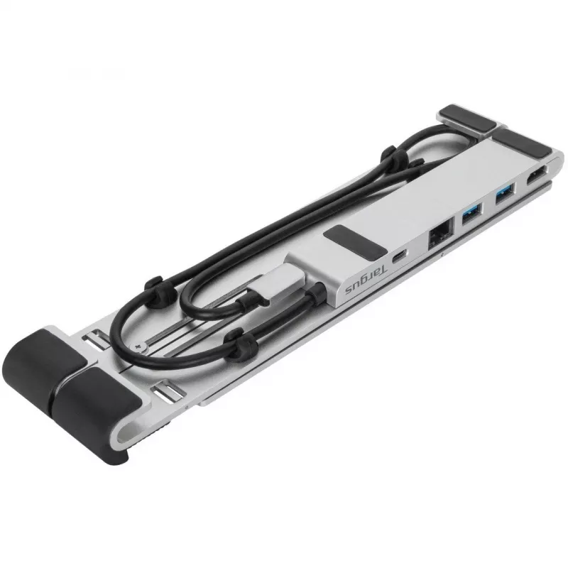 Tragbarer Ständer mit integriertem Dock Dockingstation + Notebook-Halter USB-C 3.2 Gen 1 Thunderbolt 3