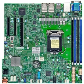 Supermicro - Motherboard X12STH-LN4F - micro ATX - LGA1200-Socket C256 Chipsatz USB 3.2 Gen 1 4 x Gigabit LAN Onboard-Grafik