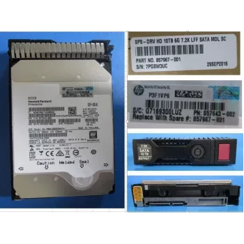 HPE - Festplatte - 10 TB - 3,5 Zoll LFF (8,9 cm LFF) - SATA 6Gb/s - 7200 U/min