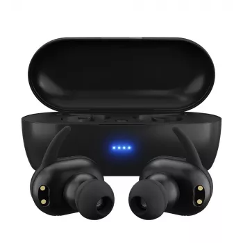 MAXELL MINI DUO Kabellose In-Ear-Kopfhörer mit Ladecase Schwarz