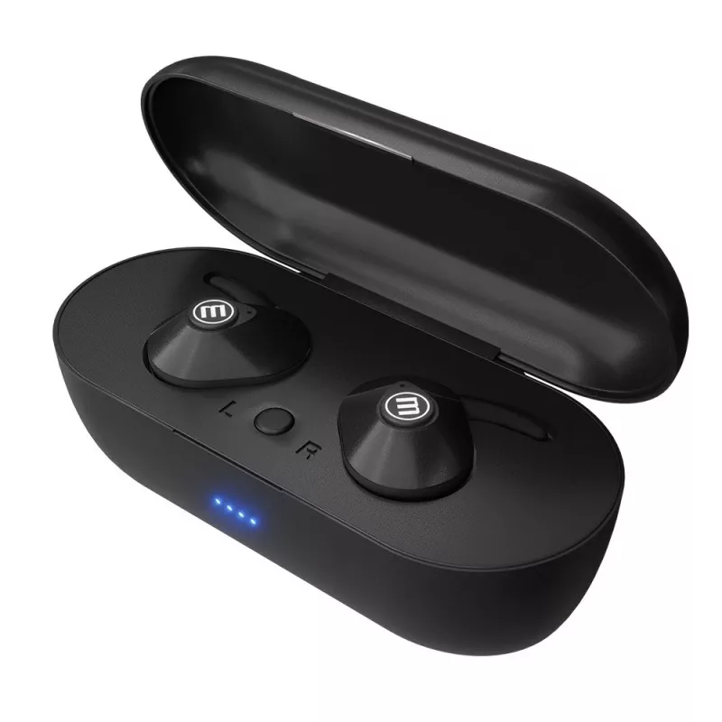 MAXELL MINI DUO Kabellose In-Ear-Kopfhörer mit Ladecase Schwarz