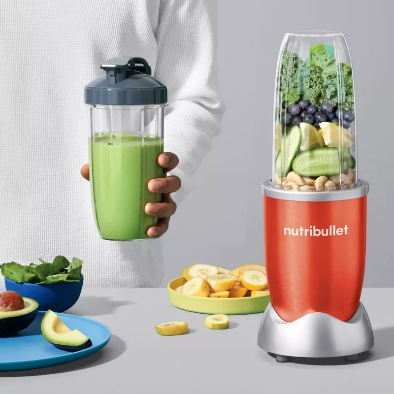 NutriBullet NB907R 0,9 L Kochmixer 900 W Rot, Silber