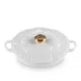 Le Creuset Gourmet Professional Kochtopf Blume 26 cm weiß