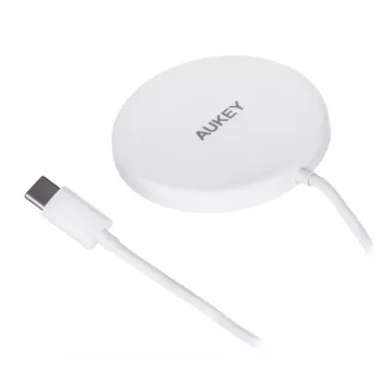 AUEKY Aircore Magnetic LC-A1 Kabelloses magnetisches Ladegerät QI USB-C 15W Weiß