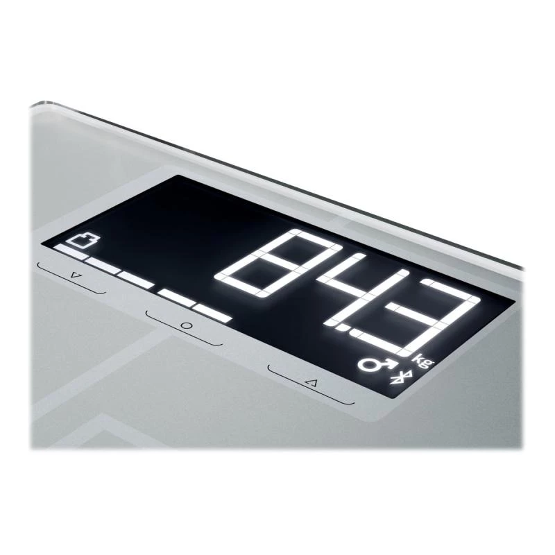 Soehnle Shape Sense Connect 200 Rechteck Silber Elektronische Personenwaage