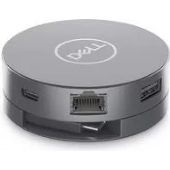 Dell 6-in-1-USB-C-Multiport-Adapter – DA305 - Kabelgebunden - USB 3.2 Gen 2 (3.1 Gen 2) Typ-C - 10,100,1000 Mbit/s - Silber - 3840 x 2160 Pixel - Dell