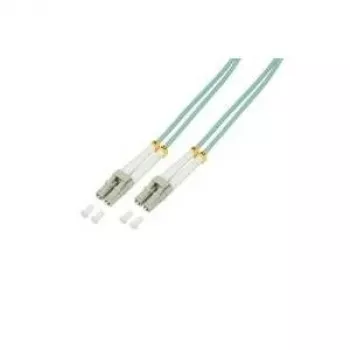 Logilink - Patchkabel - LC Multi-Mode (M) - LC Multi-Mode (M) - 10 m - Glasfaser - 50/125 Mikrometer - OM3 - Halogenfrei - Aquamarin (FP3LC10)