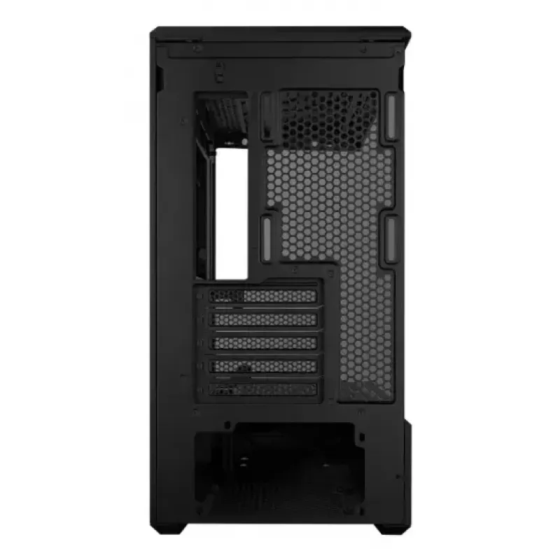 Mini-Tower-PC-Gehäuse Lian Li Vector V100R MINI — Mini-ITX/Micro-ATX, gehärtetes Glas, 3x120mm seitlich + 1x120mm rückseitiger Lüfter, 2x 2,5-Zoll + 1x 3,5-Zoll Einschübe, schwarz