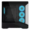 Mini-Tower-PC-Gehäuse Lian Li Vector V100R MINI — Mini-ITX/Micro-ATX, gehärtetes Glas, 3x120mm seitlich + 1x120mm rückseitiger Lüfter, 2x 2,5-Zoll + 1x 3,5-Zoll Einschübe, schwarz