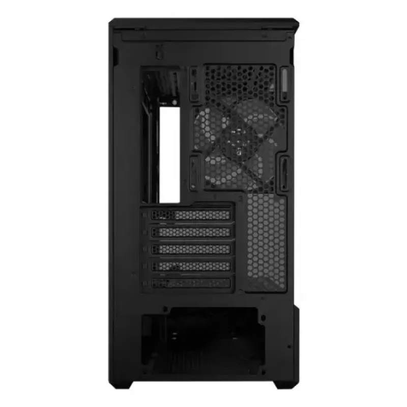 Mini-Tower-PC-Gehäuse Lian Li Vector V100R MINI — Mini-ITX/Micro-ATX, gehärtetes Glas, 3x120mm seitlich + 1x120mm rückseitiger Lüfter, 2x 2,5-Zoll + 1x 3,5-Zoll Einschübe, schwarz