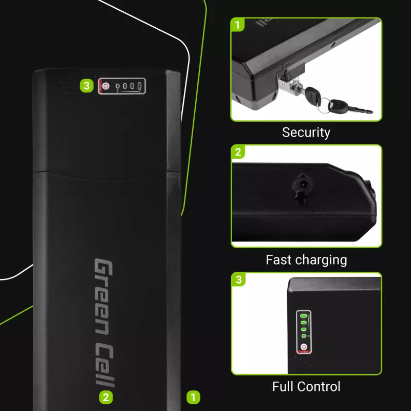 E-Bike-Akku – Gepäckträger – 24 V – 13 Ah