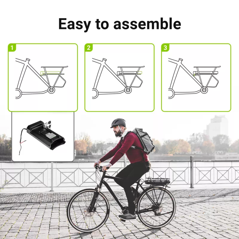 E-Bike-Akku – Gepäckträger – 24 V – 13 Ah