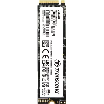 Transcend MTE712A - SSD - verschlüsselt - 256 GB - Intern - M.2 2280 (doppelseitig) - PCIe 4.0 x4 (NVMe) - 256-Bit-AES - Self-Encrypting Drive (SED), TCG Opal Encryption 2.0 (TS256