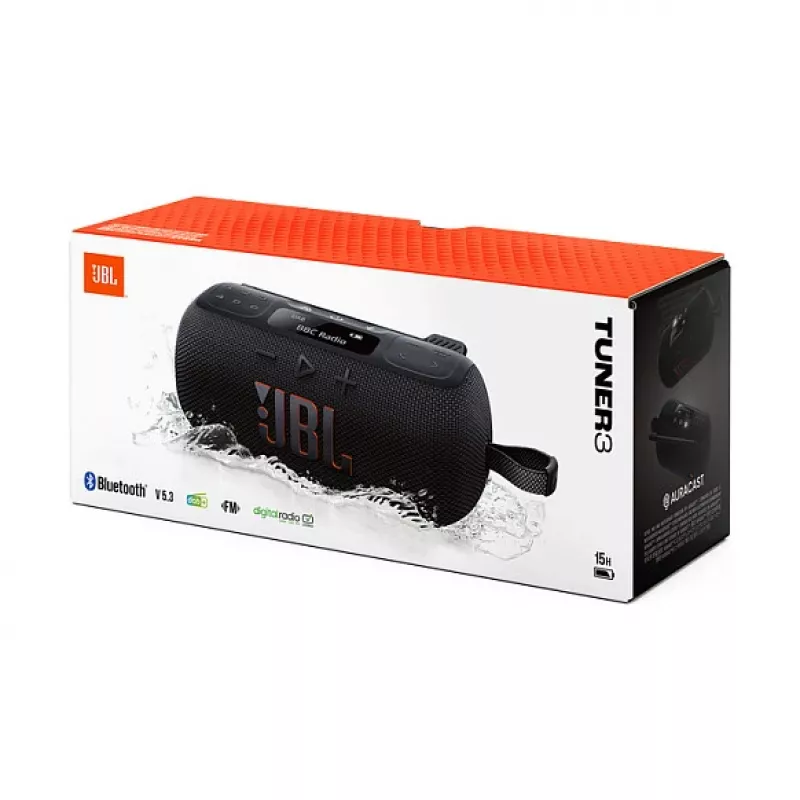 Tragbares Radio JBL Tuner 2 Schwarz DAB DAB+ FM 7W