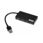 iBox IUH3F56 Interface-Hub USB 3.2 Gen 1 (3.1 Gen 1) Type-A 5000 Mbit/s Schwarz