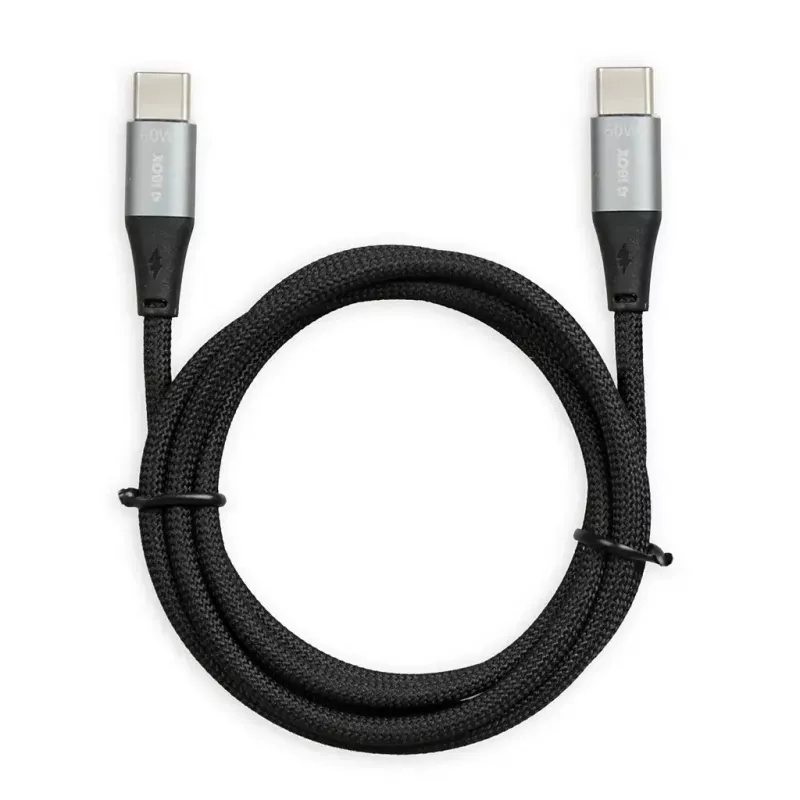 USB-Typ-C-Hub IBOX IKUTC1B — 4-Port-USB-Hub mit USB-C-Eingang und 4 × USB-A-Ports, USB 2.0, 1 m geflochtenes Kabel, max. 3 A, schwarz