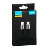 USB-Typ-C-Hub IBOX IKUTC1B — 4-Port-USB-Hub mit USB-C-Eingang und 4 × USB-A-Ports, USB 2.0, 1 m geflochtenes Kabel, max. 3 A, schwarz