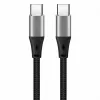 USB-Typ-C-Hub IBOX IKUTC1B — 4-Port-USB-Hub mit USB-C-Eingang und 4 × USB-A-Ports, USB 2.0, 1 m geflochtenes Kabel, max. 3 A, schwarz
