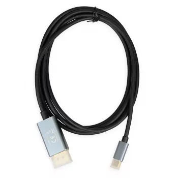 Videokabel-Adapter IBOX ITVCDP4K USB Type-C auf DisplayPort 1,8 m Schwarz