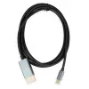 Videokabel-Adapter IBOX ITVCDP4K USB Type-C auf DisplayPort 1,8 m Schwarz